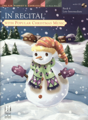 Book cover for In Recital with Popular Christmas Music, Book 6