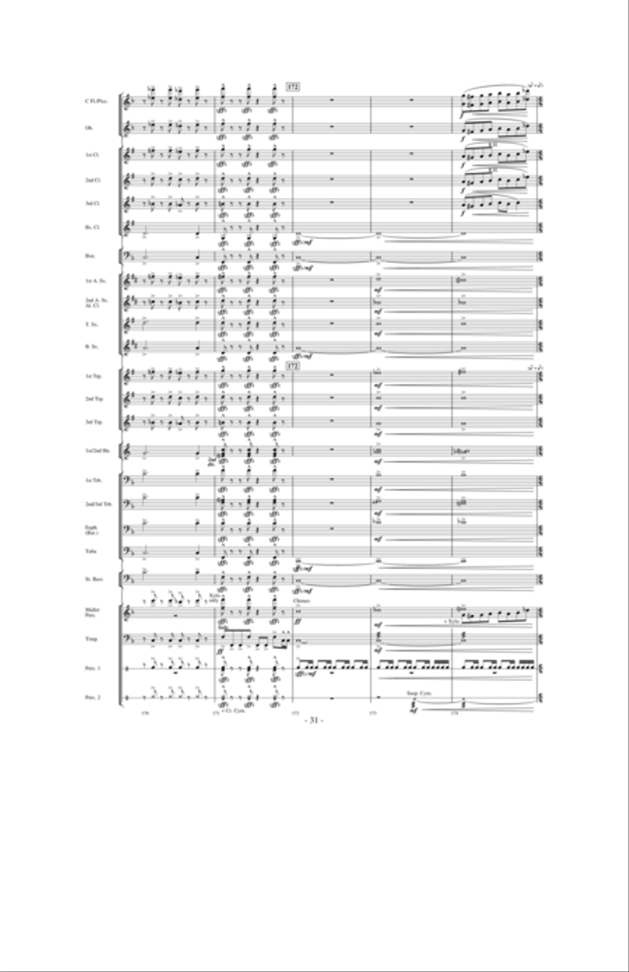 Flight of Valor Flight of Valor Concert Band scores gallery preview page 30