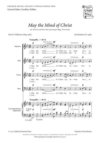 May the Mind of Christ 4-Part - Digital Sheet Music