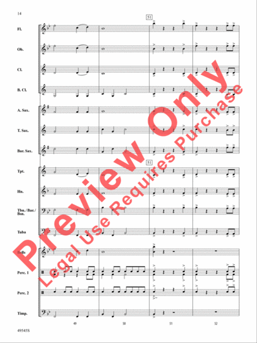 Range Rover Concert Band scores gallery preview page 15