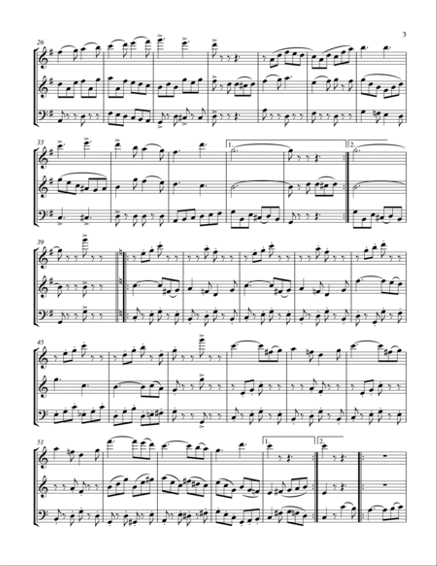 March Majestic (1911) March Majestic (1911) Woodwind Trio scores gallery preview page 3
