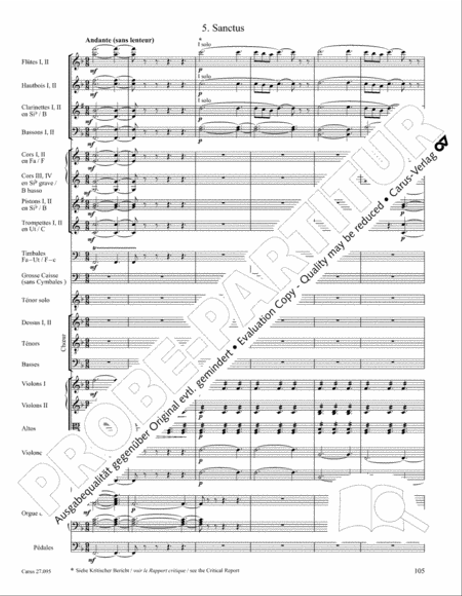 Messe solennelle de sainte Cecile STB scores gallery preview page 118