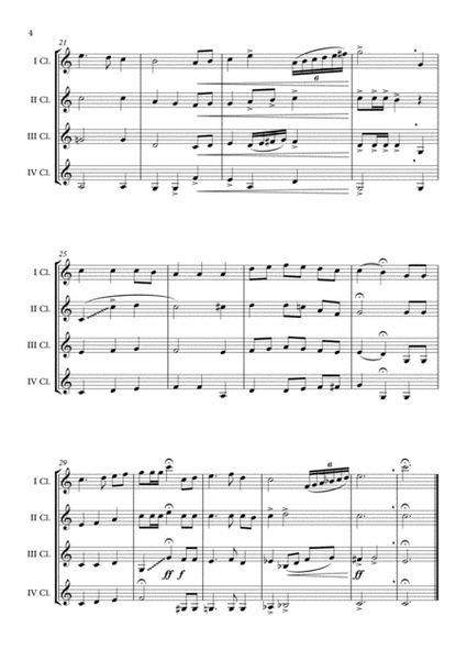 "The Star Spangled Banner" Clarinet Quartet arr. Adrian Wagner image number null