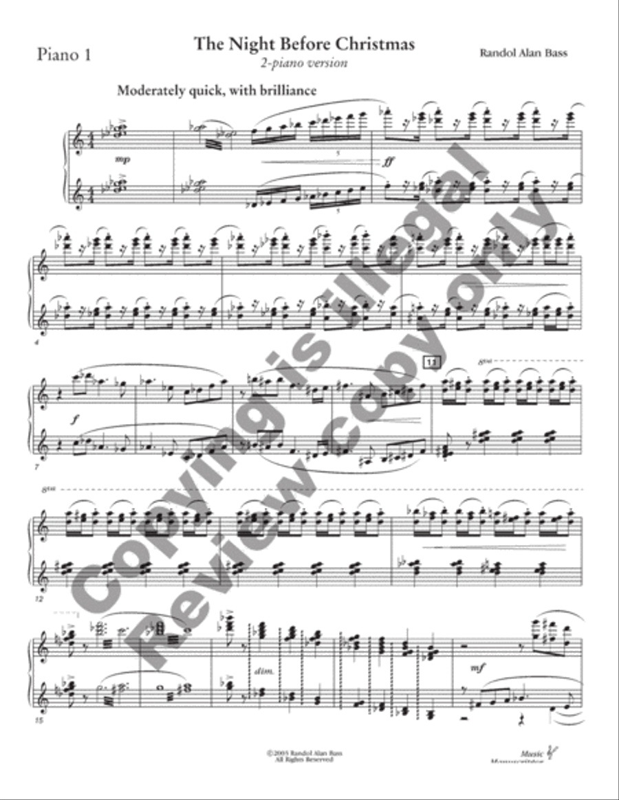 The Night Before Christmas Harp scores gallery preview page 12