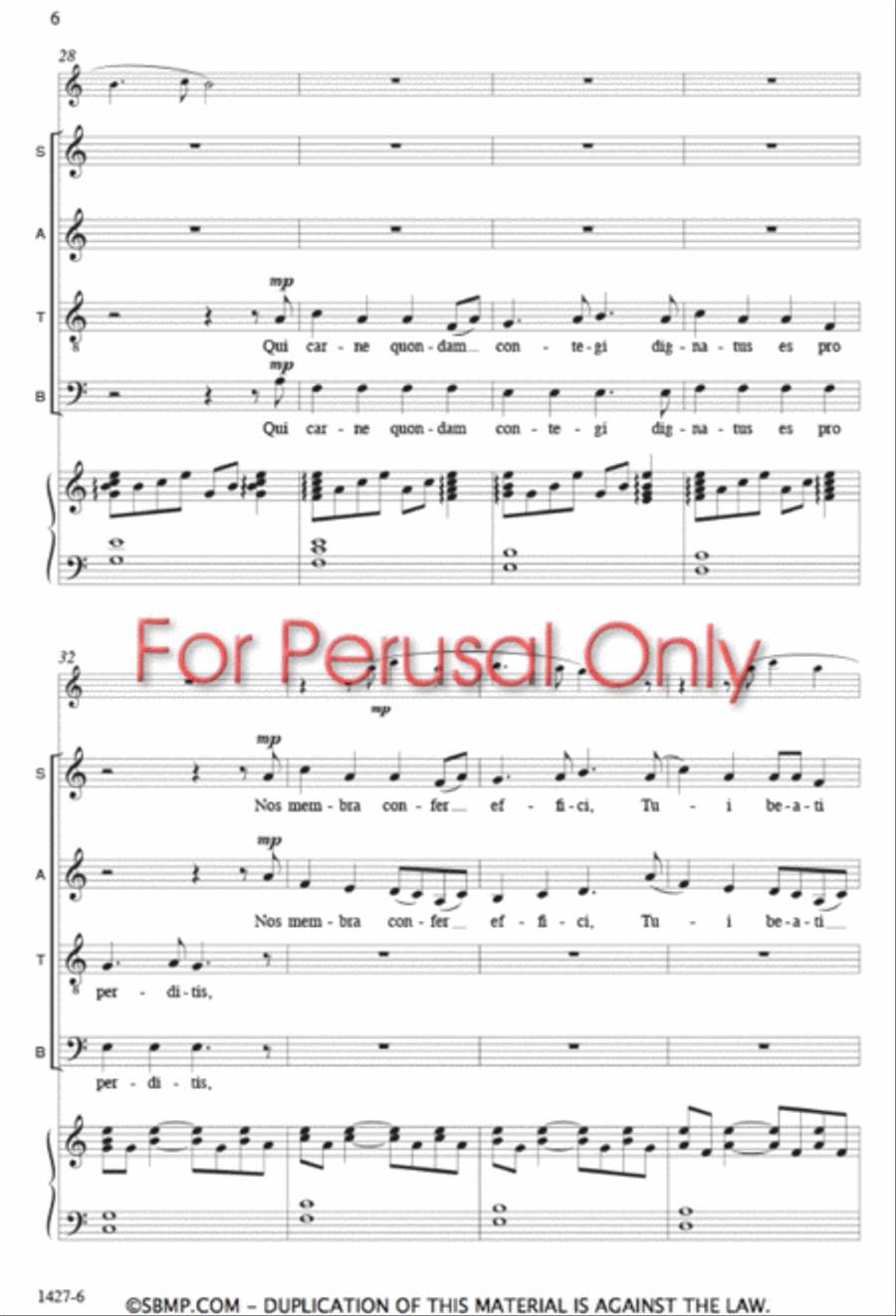 O nata lux - SATB Octavo 4-Part scores gallery preview page 5