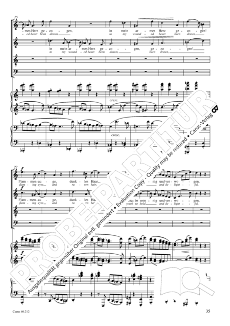 Neue Liebeslieder-Walzer, Op. 65 Choir scores gallery preview page 36