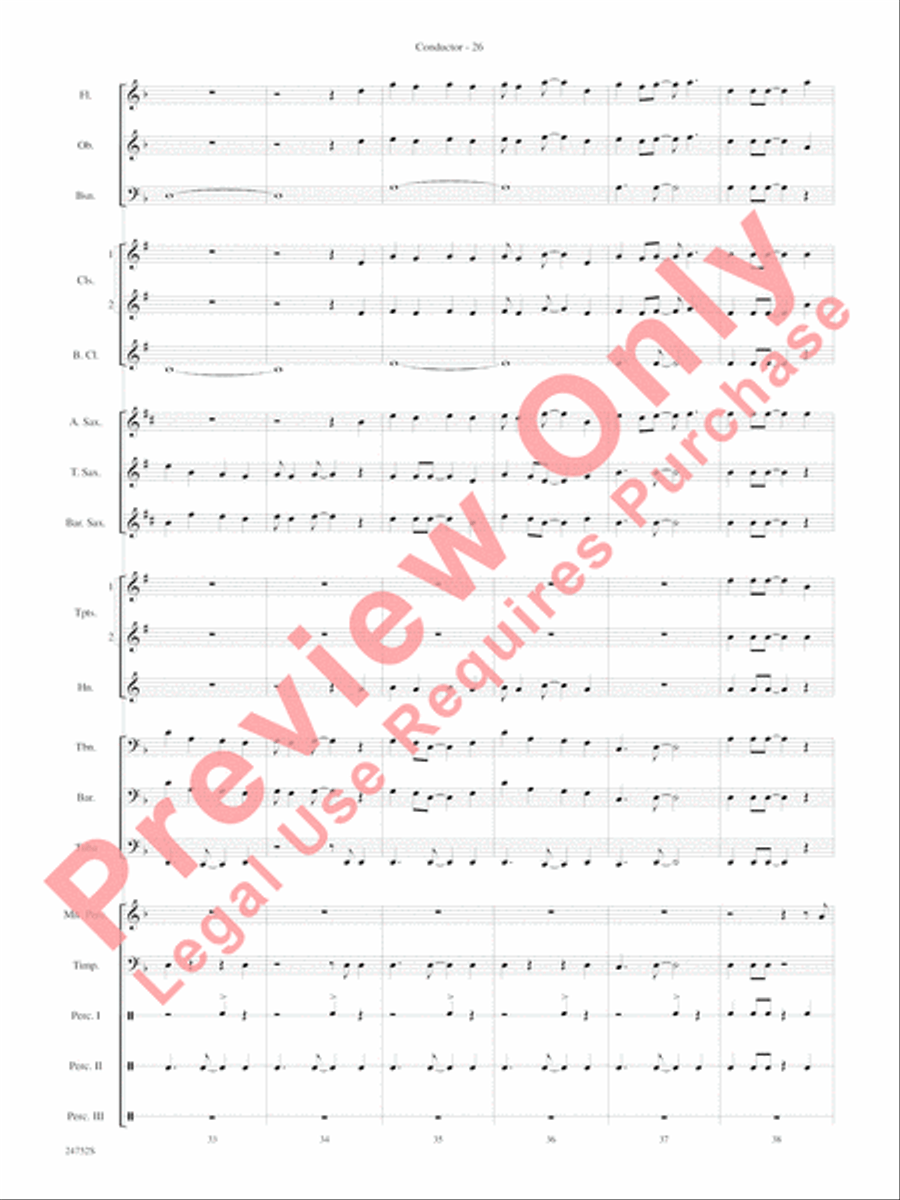 Charlie and the Chocolate Factory, Suite from Concert Band scores gallery preview page 29