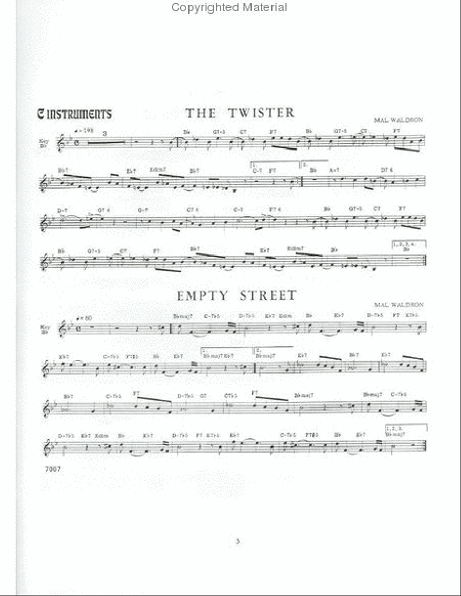 The Blues Minus You Tenor Saxophone scores gallery preview page 2