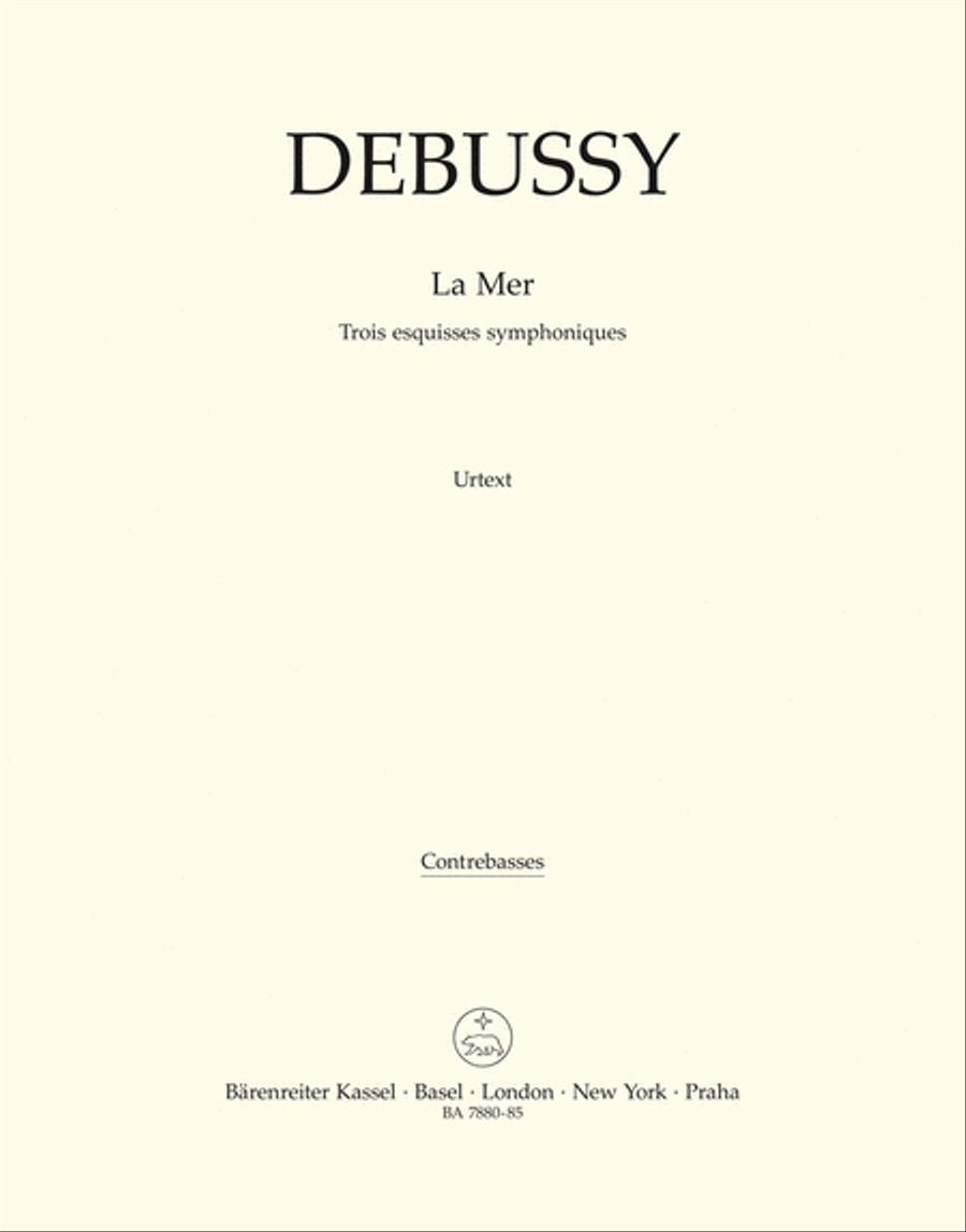 La Mer La Mer Double Bass scores gallery preview page 1