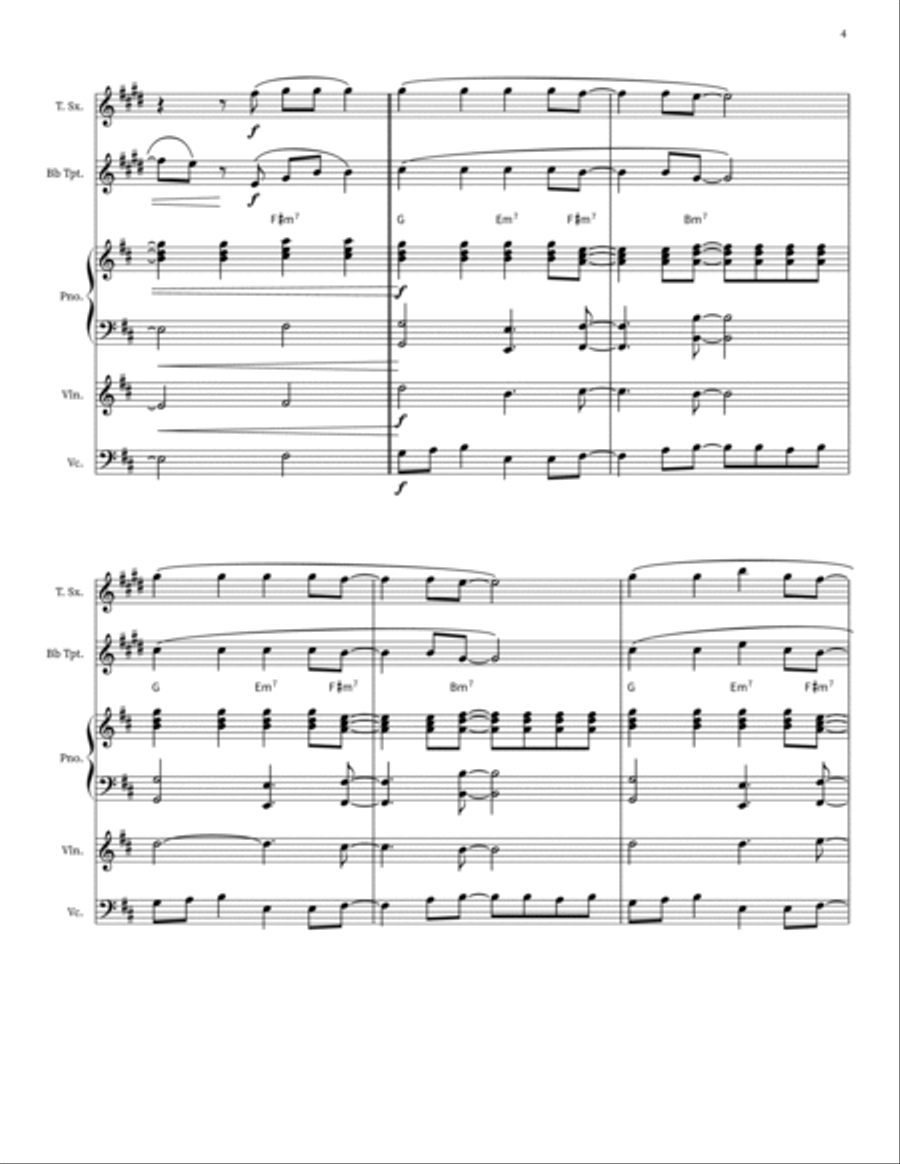 Ain't No Mountain High Enough Small Ensemble scores gallery preview page 4