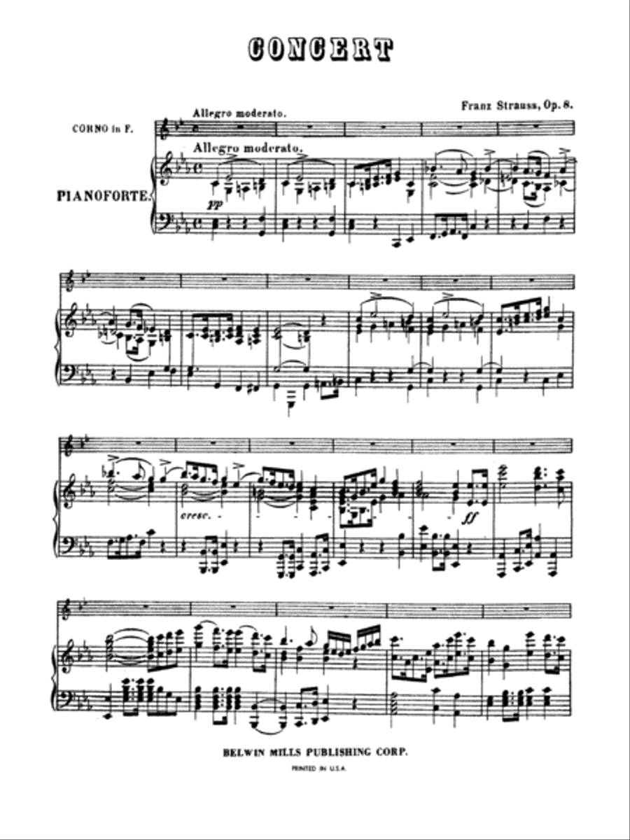 Horn Concerto, Opus 8 Horn Concerto, Opus 8 Small Ensemble scores gallery preview page 3