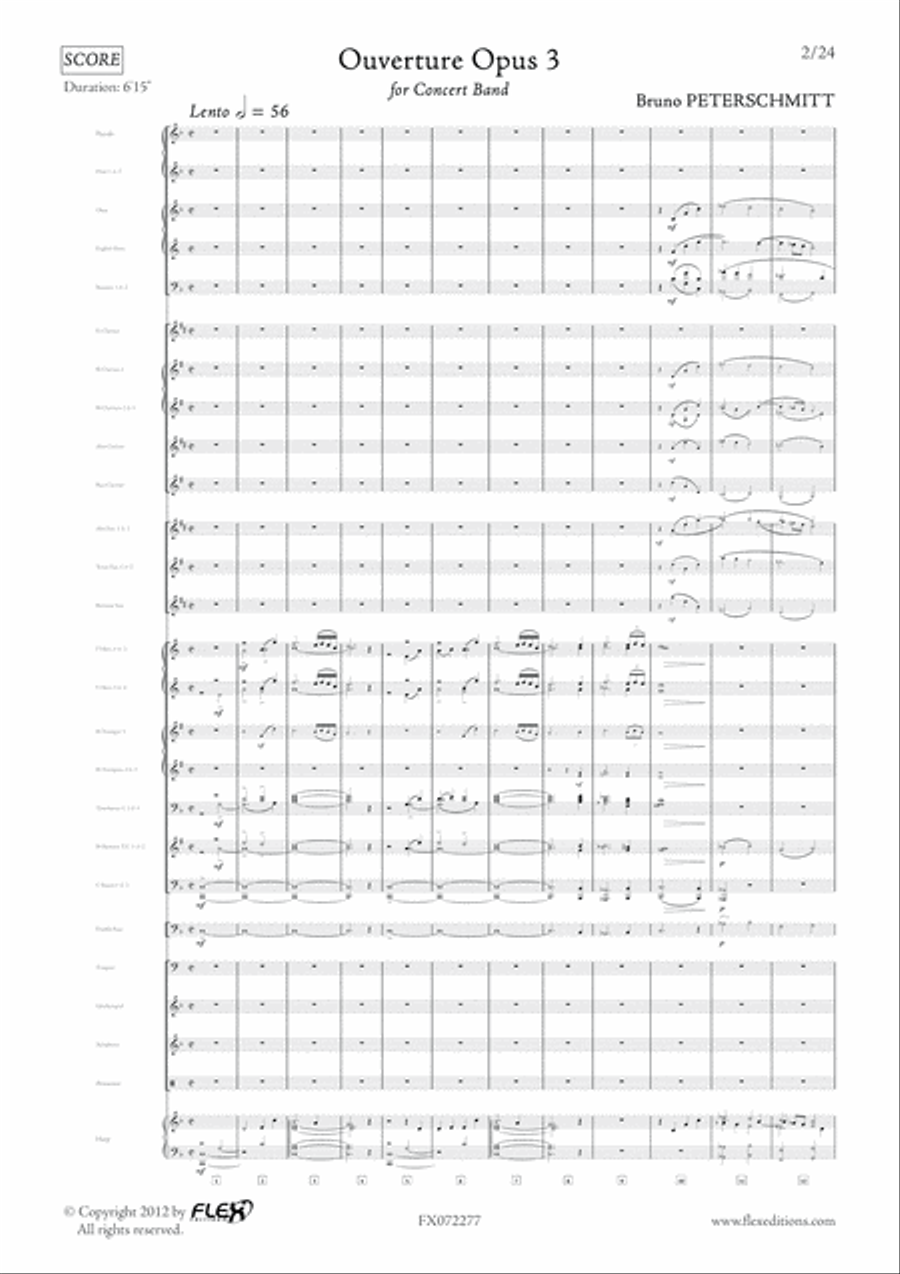 Ouverture Opus 3 Concert Band scores gallery preview page 3