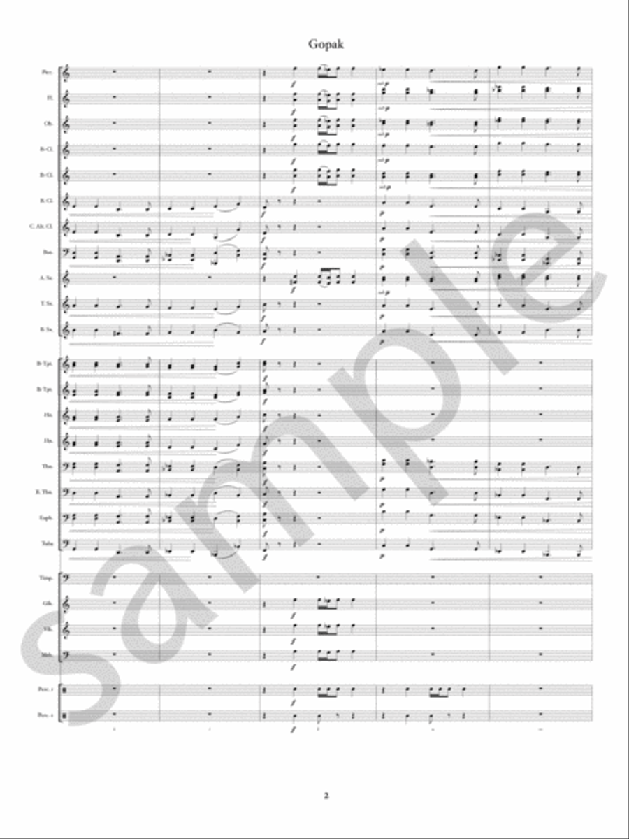 Gopak Concert Band scores gallery preview page 5