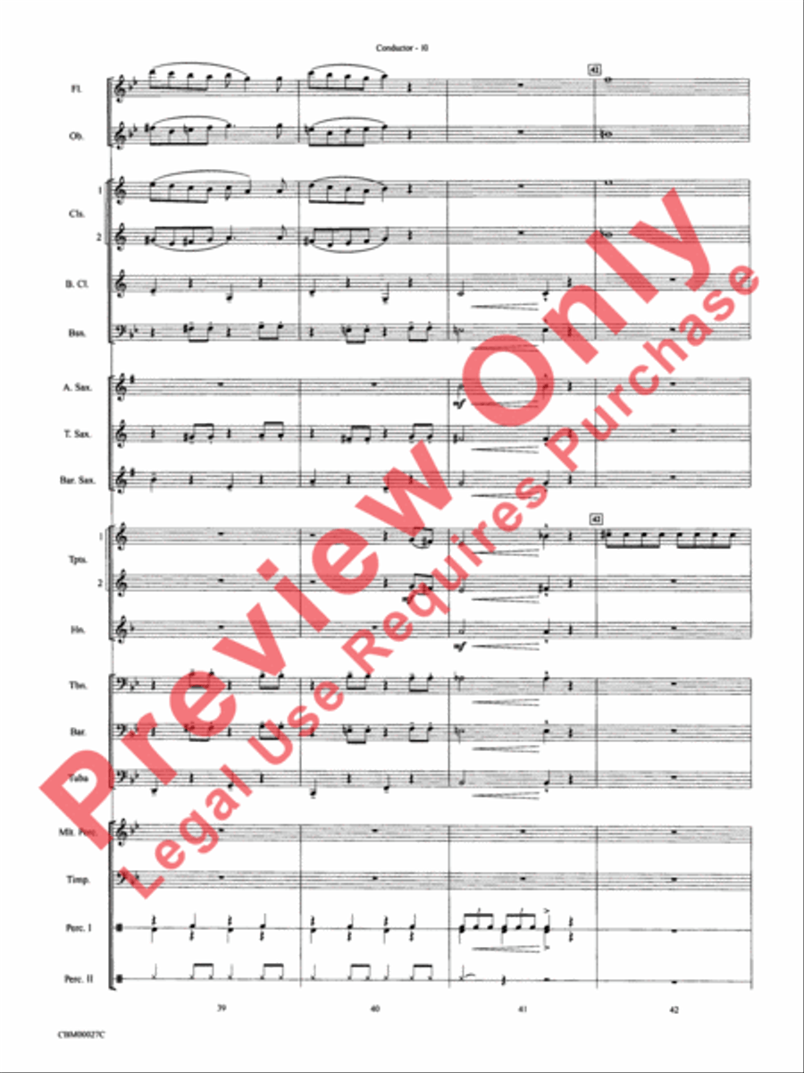 How the Grinch Stole Christmas Concert Band scores gallery preview page 13