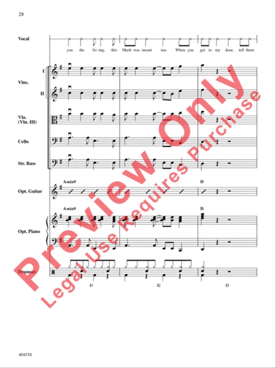Monster Mash String Orchestra scores gallery preview page 29