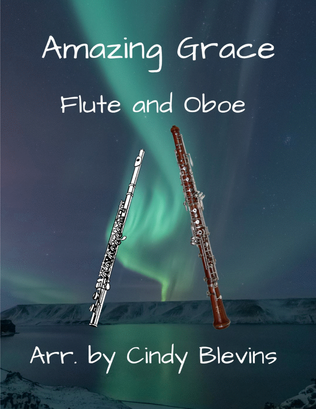 Book cover for Amazing Grace, for Flute and Oboe Duet