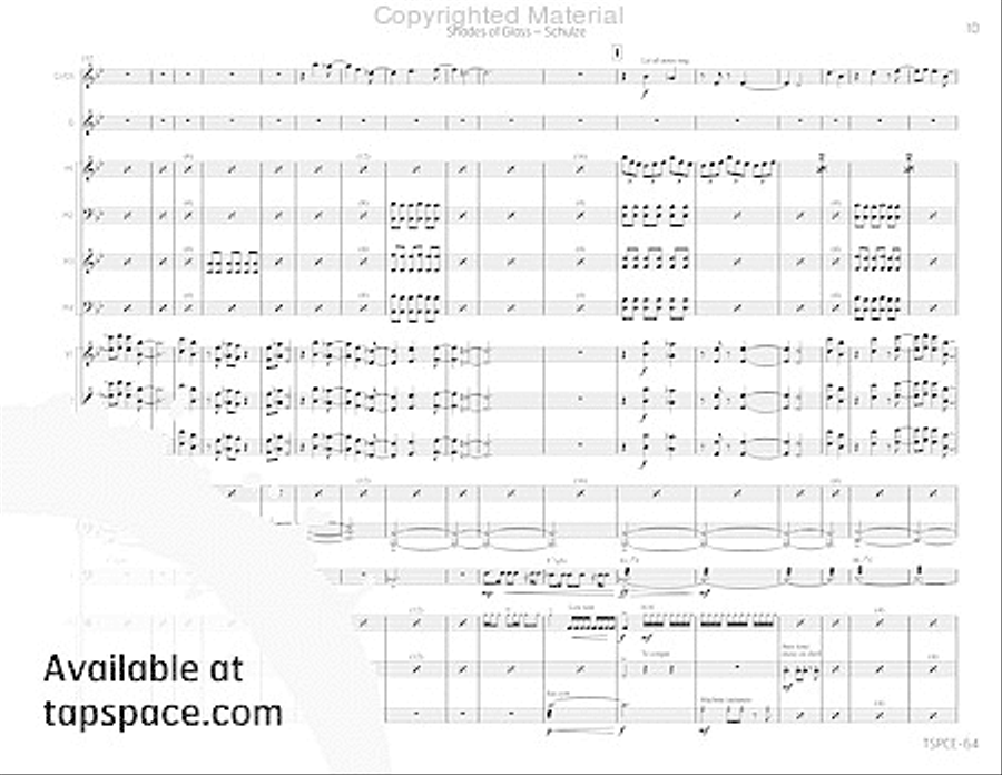 Shades of Glass Percussion Ensemble scores gallery preview page 14