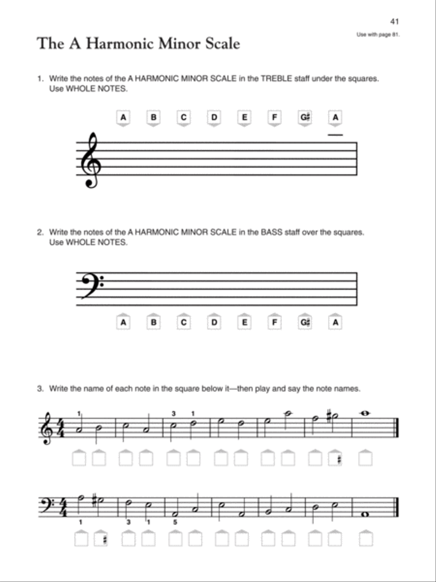 Alfred's Basic Adult Piano Course Notespeller, Book 1 Piano Method scores gallery preview page 5