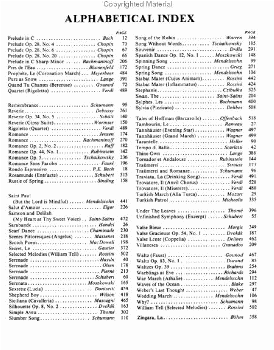 Masterpieces of Piano Music Piano Solo scores gallery preview page 4