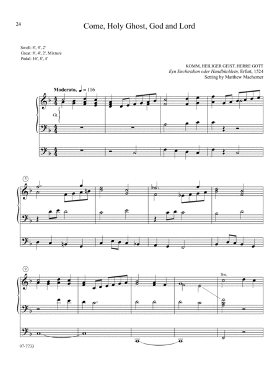 A Reformation Easter: Organ Preludes on Sixteenth-Century Hymns Organ scores gallery preview page 8