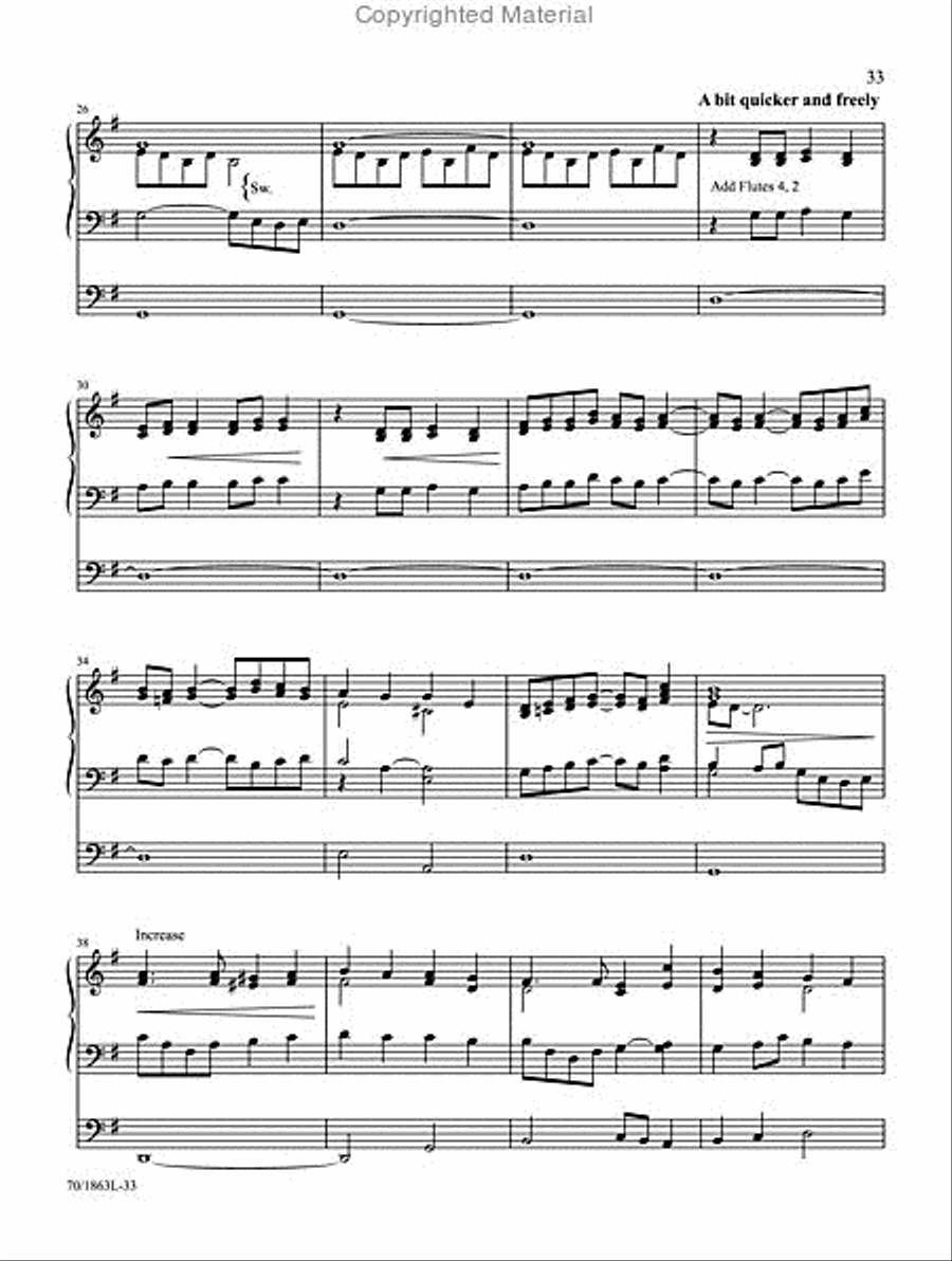 High and Lifted Up Organ Solo scores gallery preview page 10