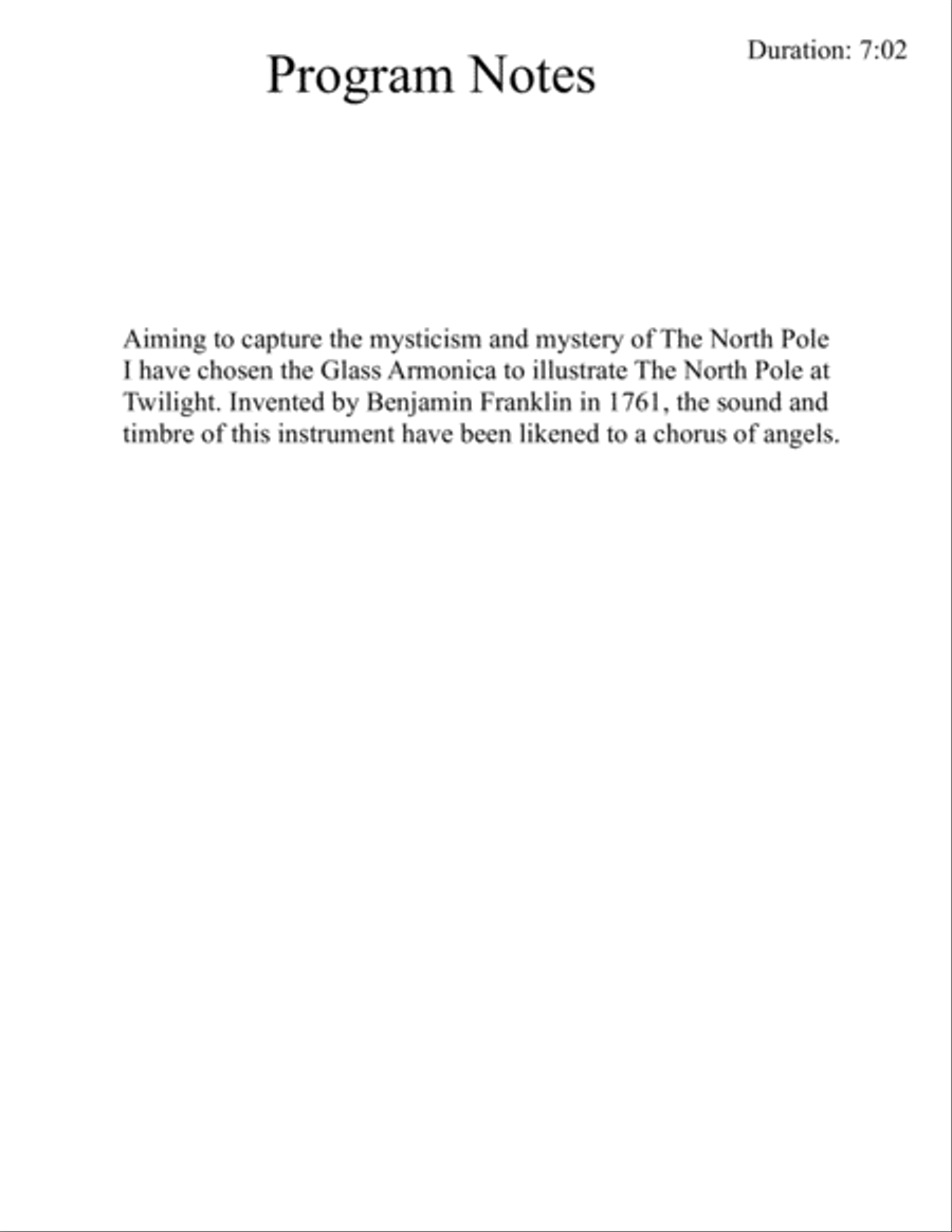 The North Pole at Twilight Small Ensemble scores gallery preview page 2