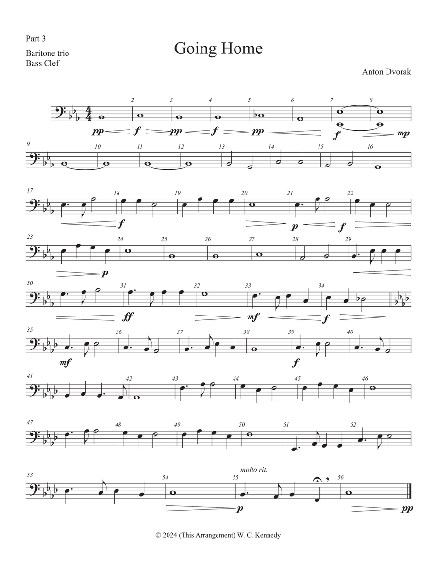 Going Home Brass Ensemble scores gallery preview page 6