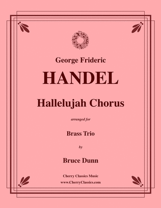 Book cover for Hallelujah Chorus for Brass Trio