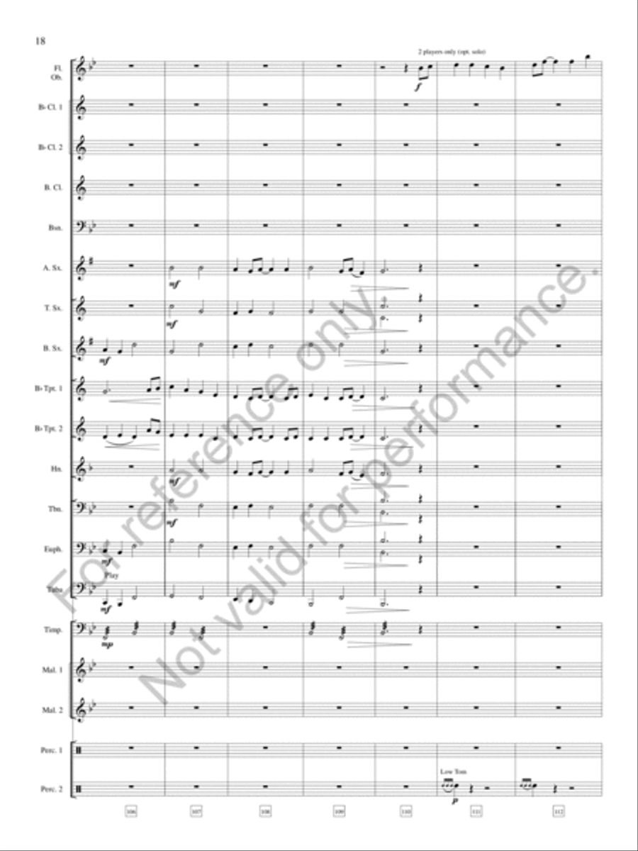Legend of the Silver Knight Concert Band scores gallery preview page 19