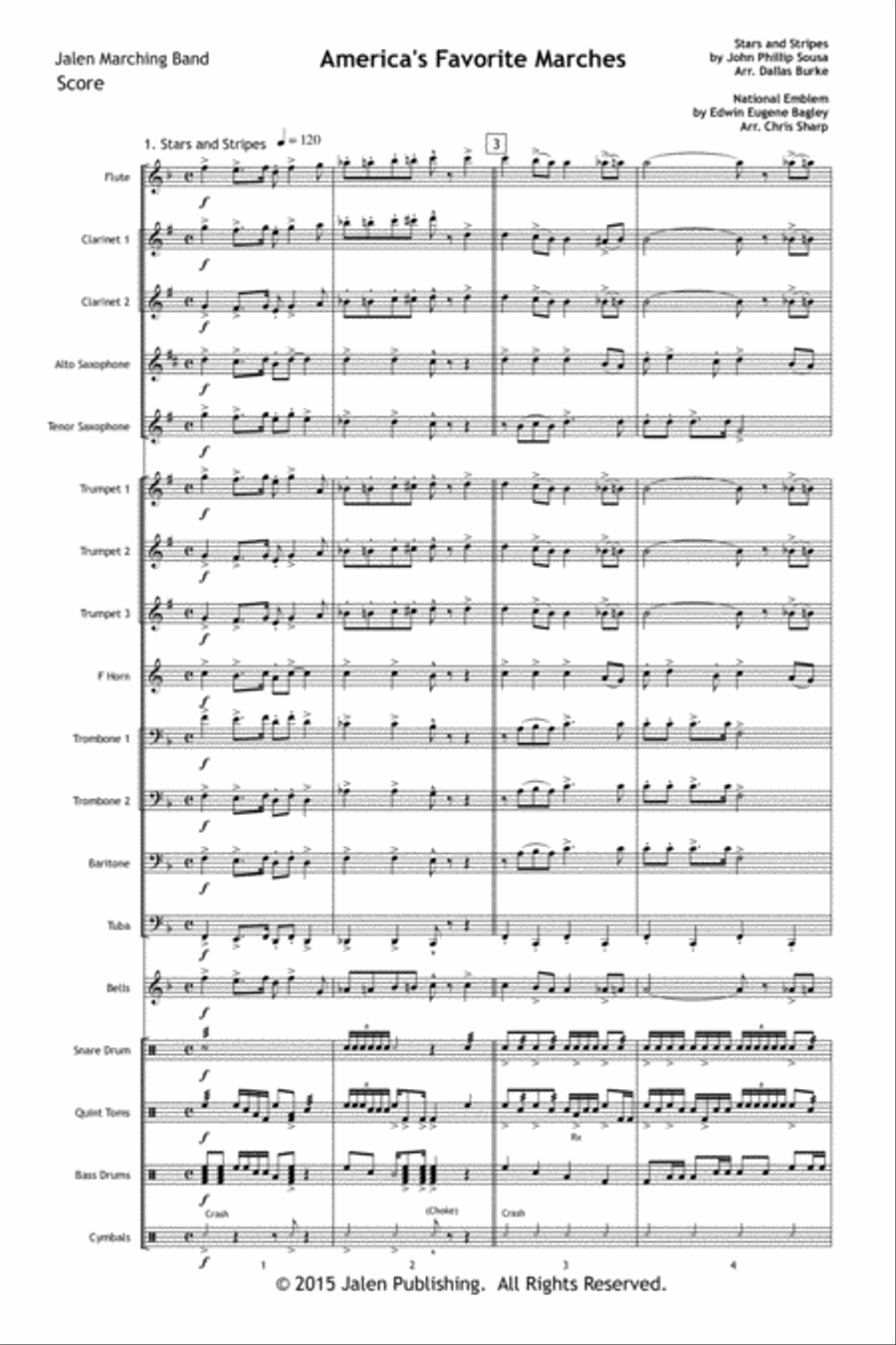 America's Favorite Marches Marching Band scores gallery preview page 2