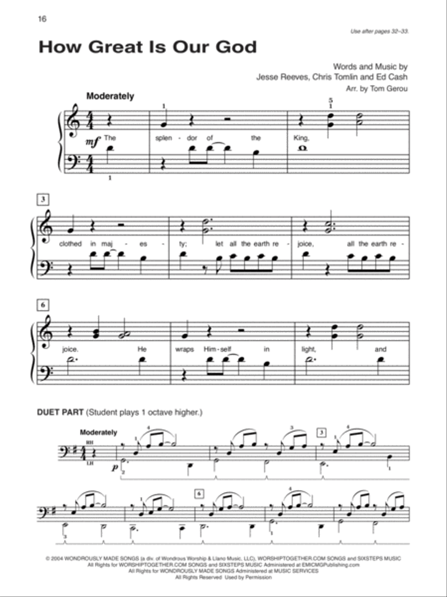 Alfred's Basic Piano Course Praise Hits, Level 1B Piano Method scores gallery preview page 4