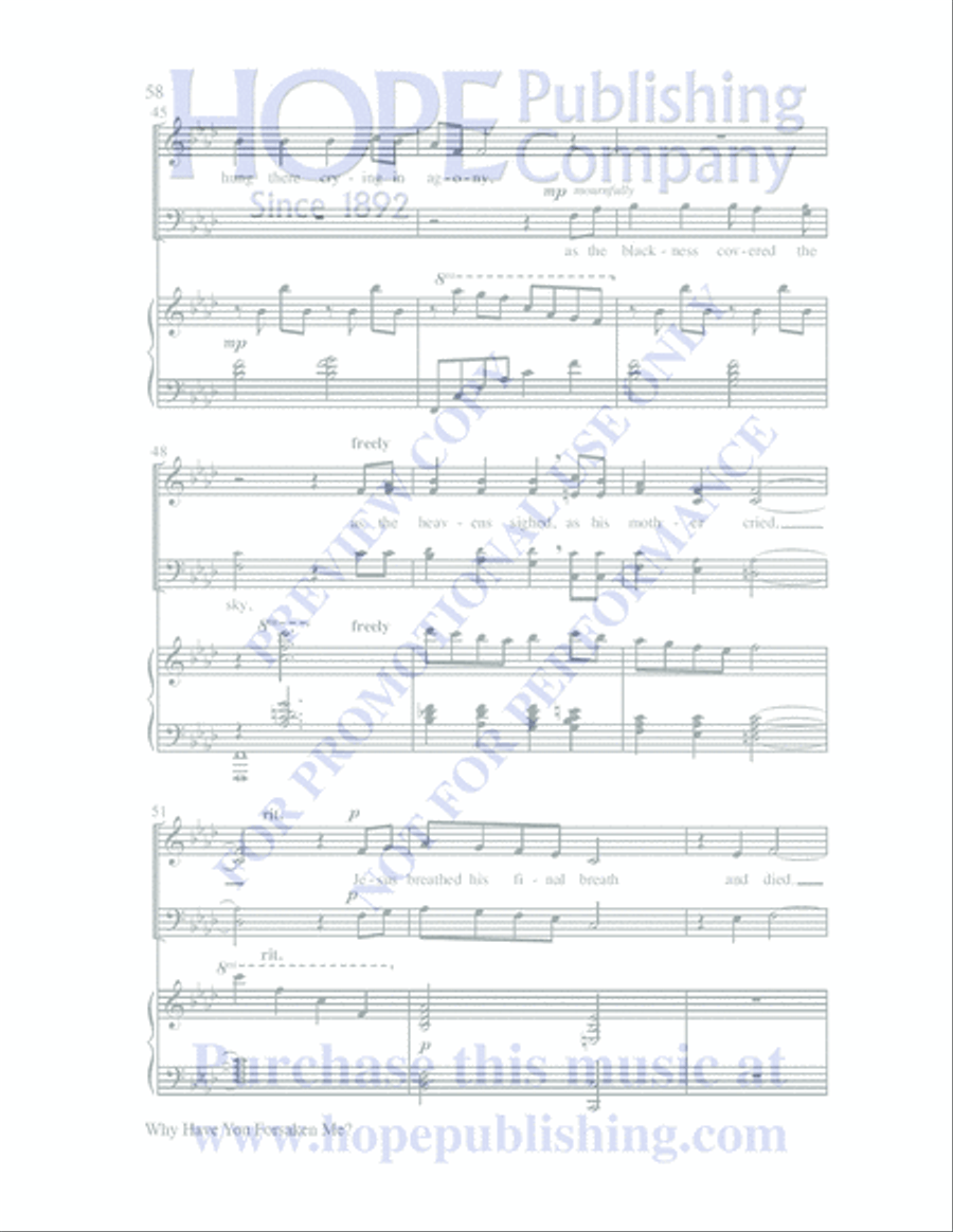 The Seven Last Days 4-Part scores gallery preview page 61