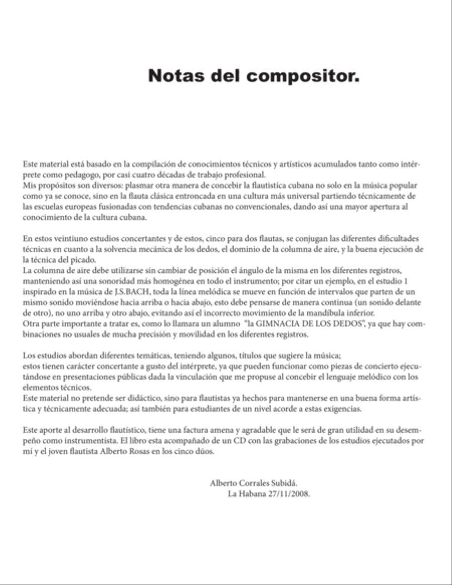 Estudios Concertantes para flauta. Woodwind Ensemble scores gallery preview page 3