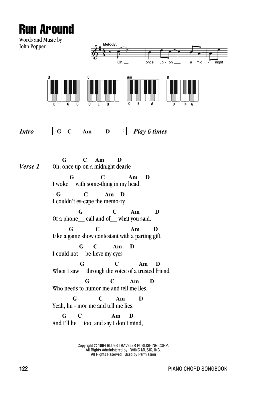Run Around Piano scores gallery preview page 1