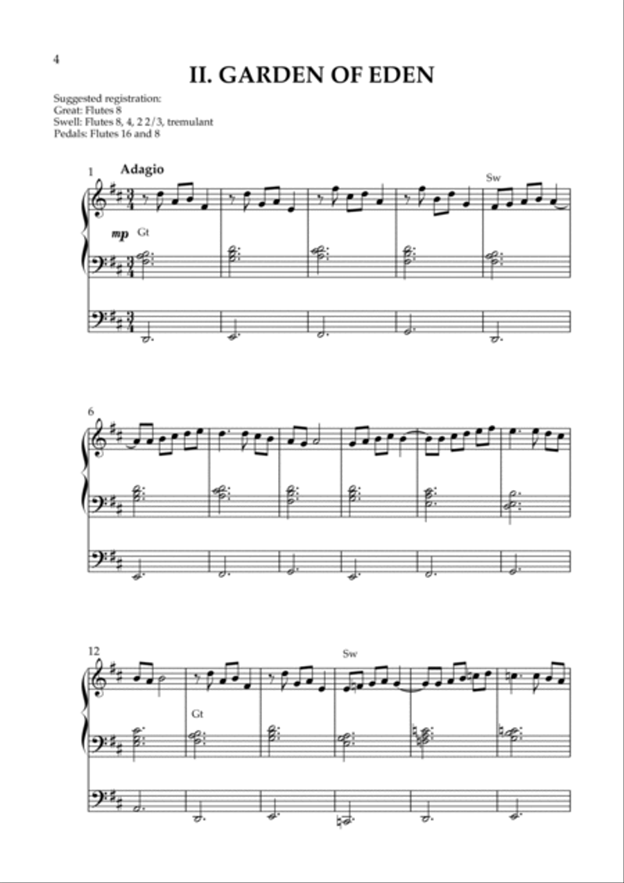 Angelic Triptych, Op. 218 (Organ Solo) by Vidas Pinkevicius Organ Solo scores gallery preview page 4