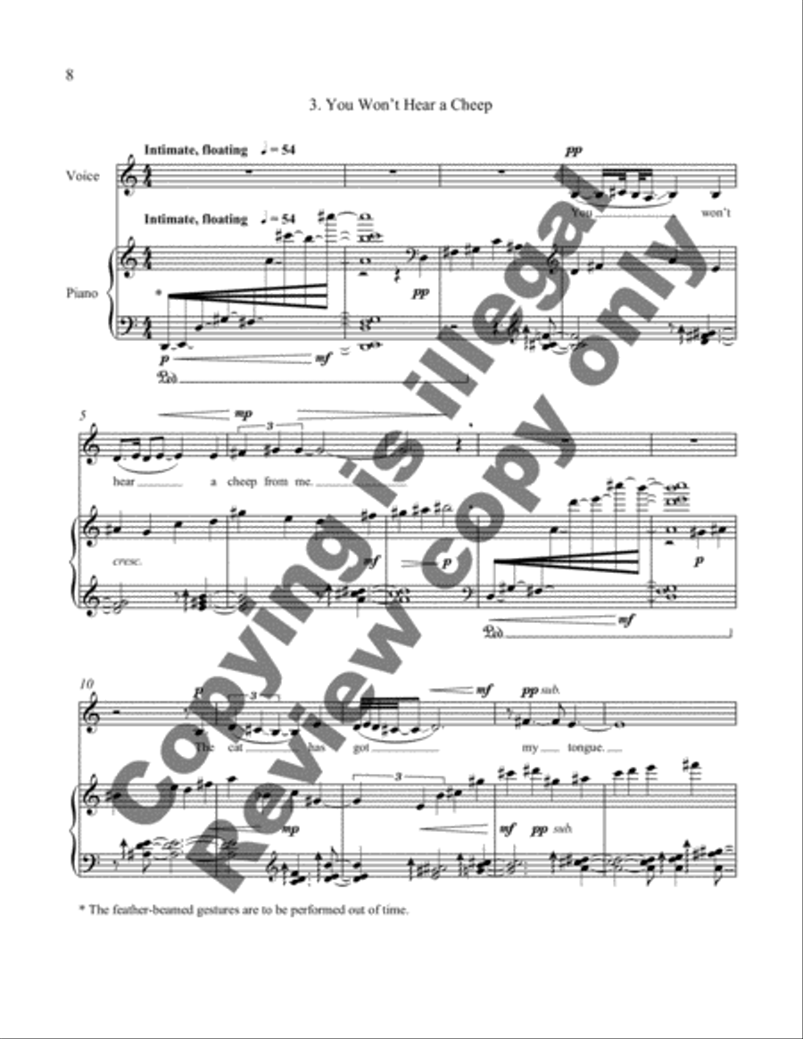 Three Robes High Voice scores gallery preview page 10