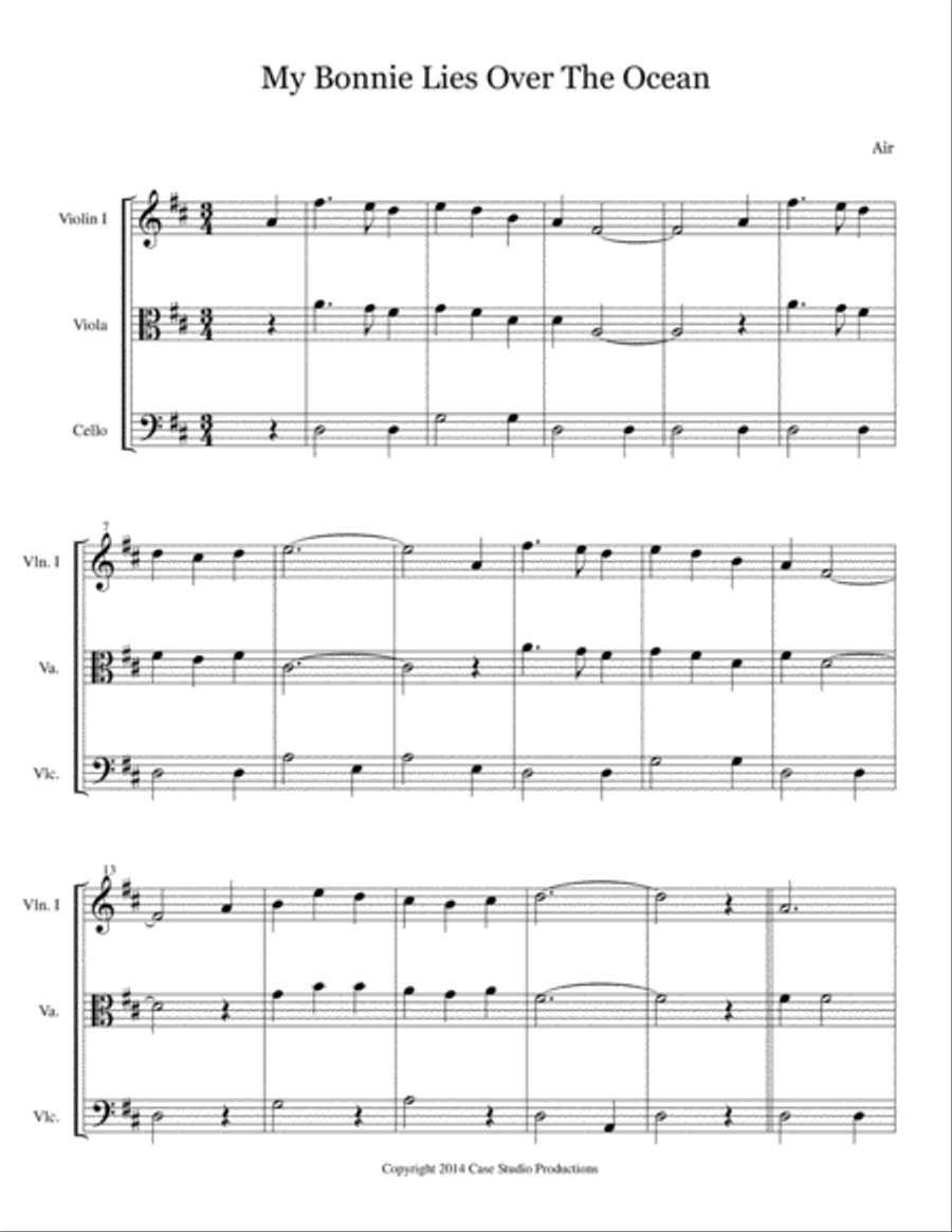 Easy Celtic Pieces For String Trio String Trio scores gallery preview page 5