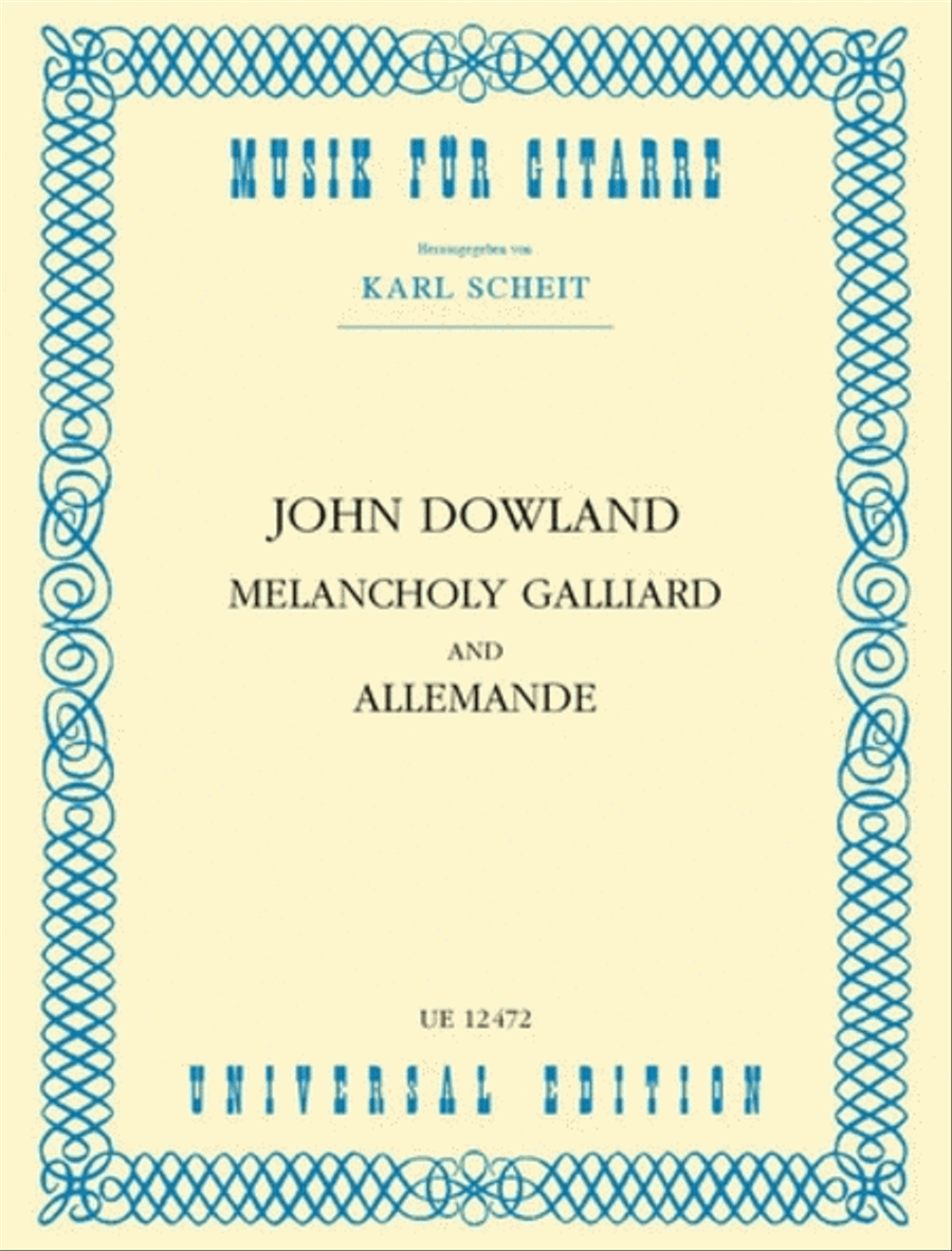 Melancholy Galliard & Allemand School and Community scores gallery preview page 1