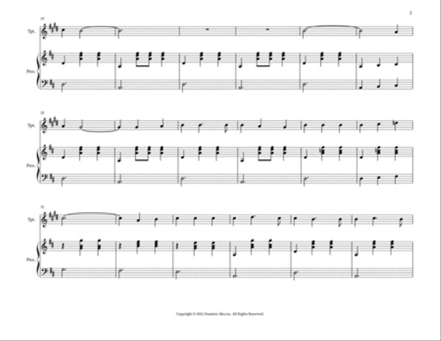 De Colores Trumpet Duet scores gallery preview page 2