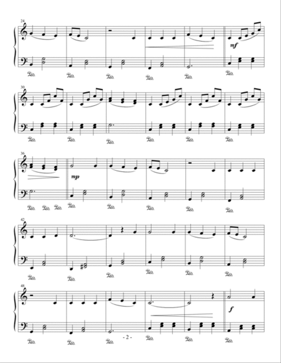 Piano Man Piano Man Easy Piano scores gallery preview page 2