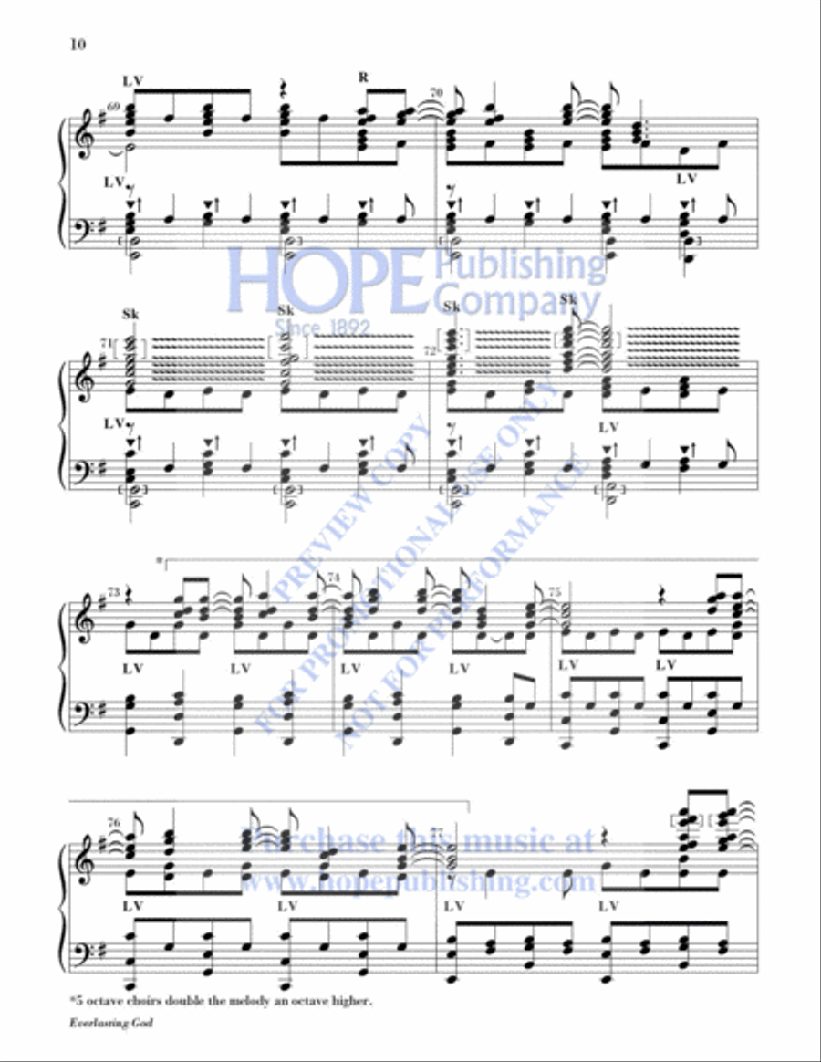 Everlasting God 5-Octaves scores gallery preview page 10