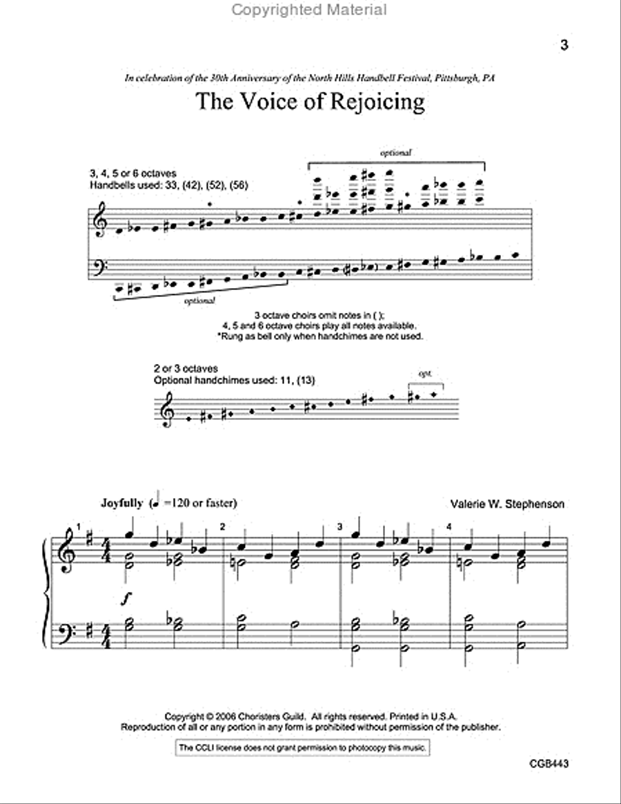 The Voice of Rejoicing Handbell Choir scores gallery preview page 2