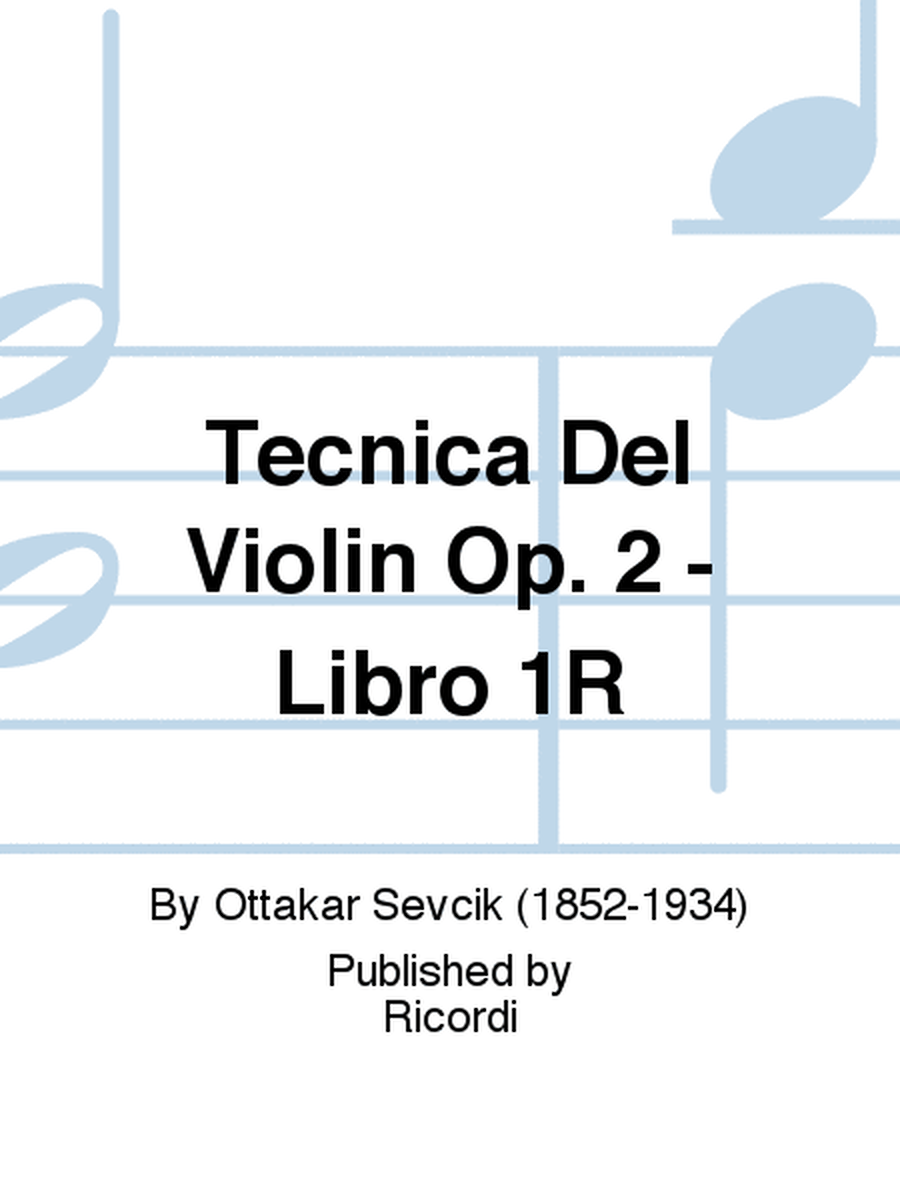 Tecnica Del Violin Op. 2 - Libro 1R