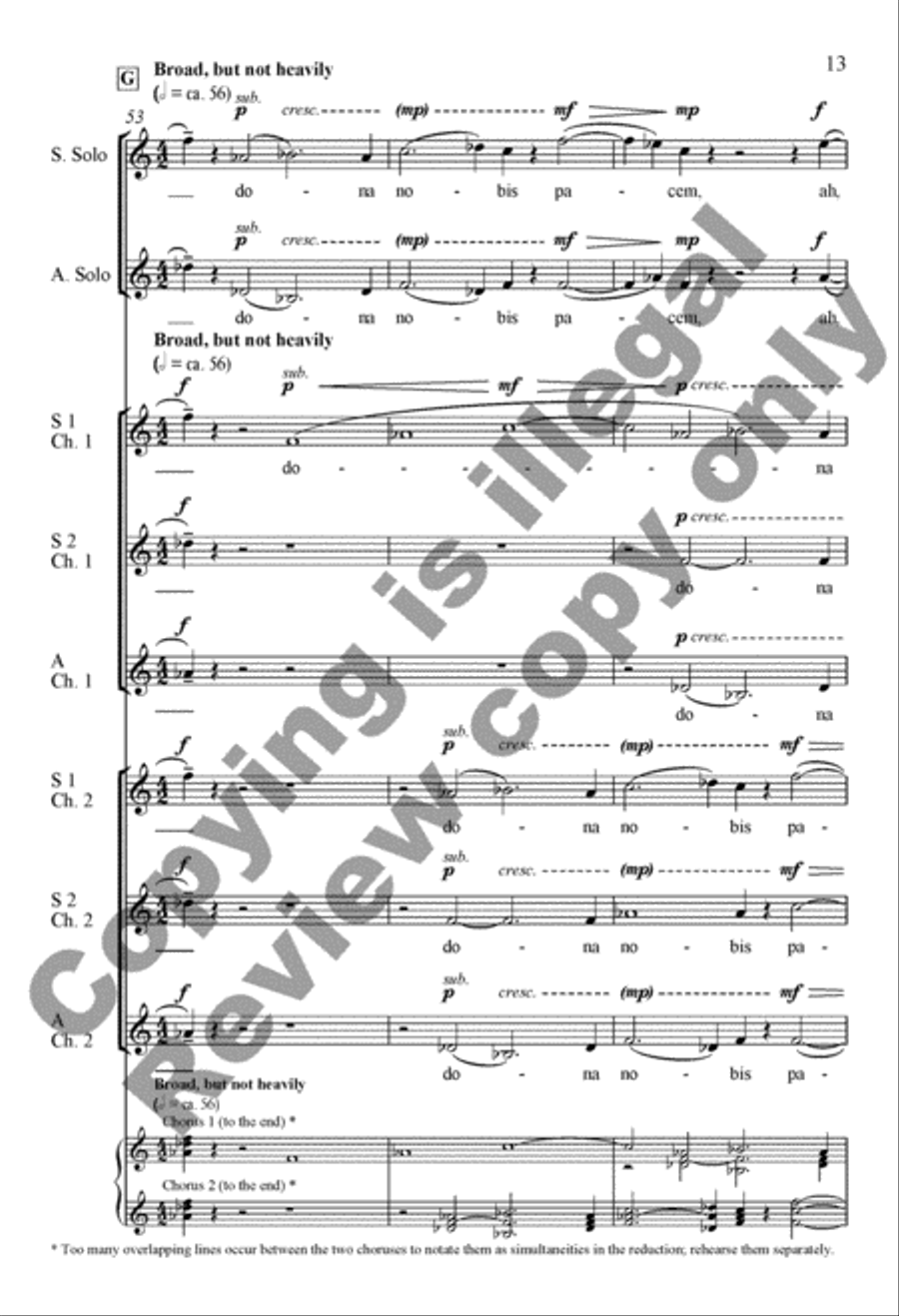 Dona nobis pacem SSA scores gallery preview page 32