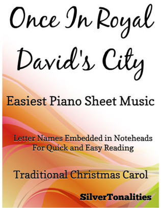 Once in Royal David's City Easiest Piano Sheet Music