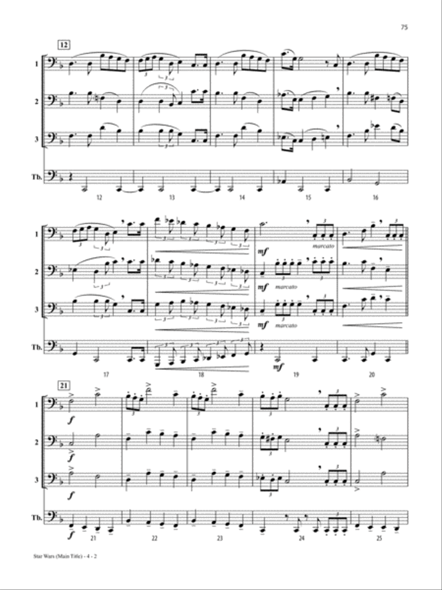 Solos, Duets & Trios for Winds -- Movie Favorites Small Ensemble scores gallery preview page 6