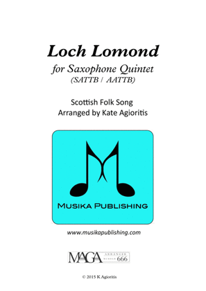 Loch Lomond - for Saxophone Quintet