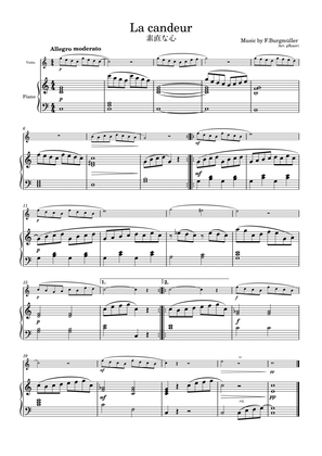 Book cover for Burgmüller "La candeur" Violin & piano