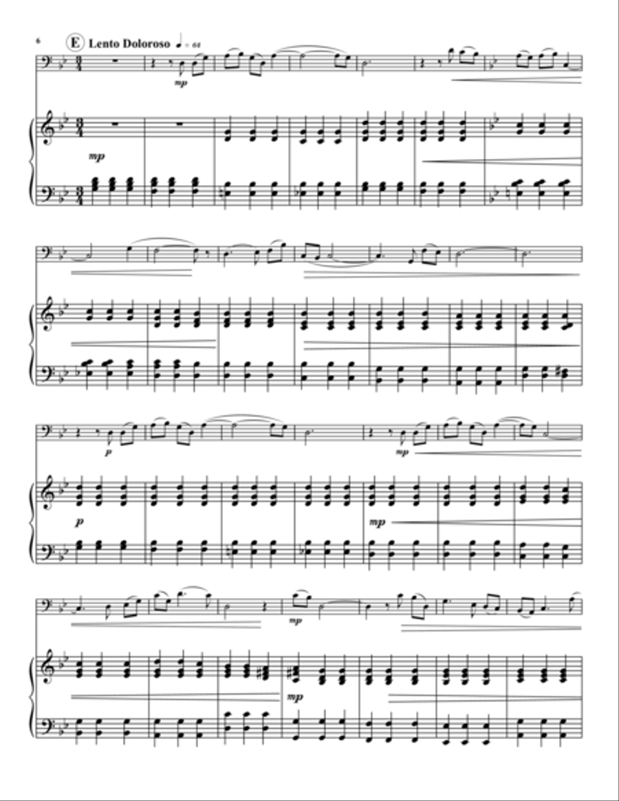 A Caged Bird Piano Accompaniment scores gallery preview page 6