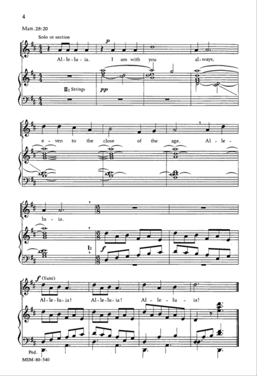 Verses for Ascension, Pentecost and Trinity Unison Choir scores gallery preview page 3